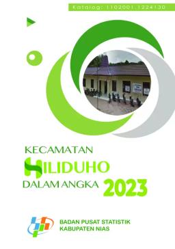 Kecamatan Hiliduho Dalam Angka 2023