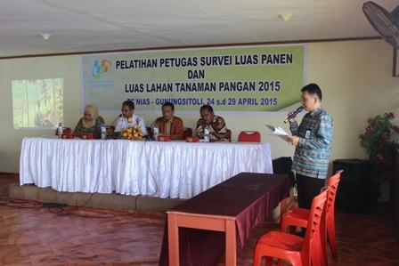 Training Officer Survey of Land and Harvest Area , Food Crops in 2015, Part 1 (24-26 April 2015)